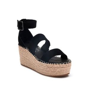 Coconuts by Matisse, black wedge, size 10